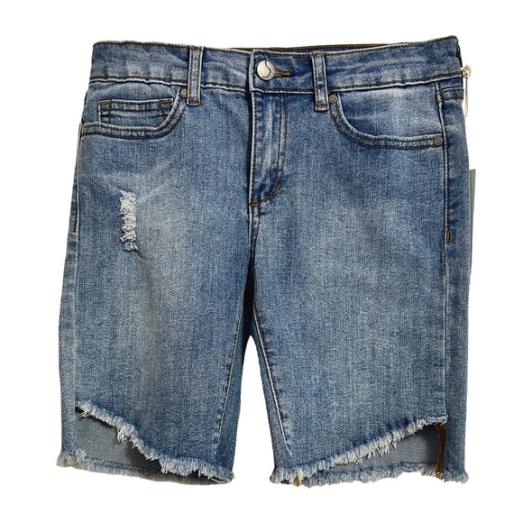 Joe's Jeans The Finn Bermuda Shorts Cotton Blend Dungaree 5-Pocket Mid-Ride - Picture 2 of 11